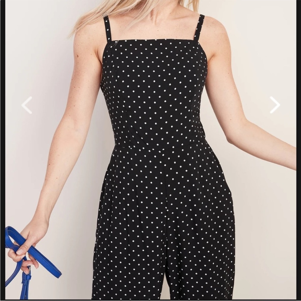 Polka dot square neck Jumpsuit - Picture 6 of 8